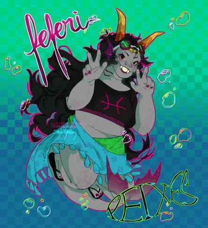 Character: Feferi Peixes from Homestuck, 2022